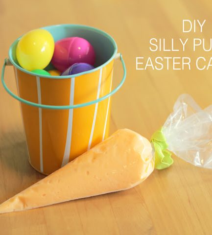 Simple Silly Putty Carrot - what a great candy alternative for the Easter basket.