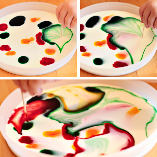 We Tried It Milk Colors Modern Pas Messy Kids - Can You Add Food Coloring To House Paint