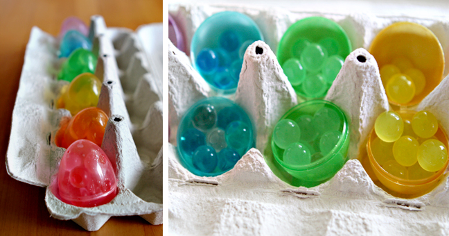 Water bead eggs - a candy-free Easter basket idea kids will love!