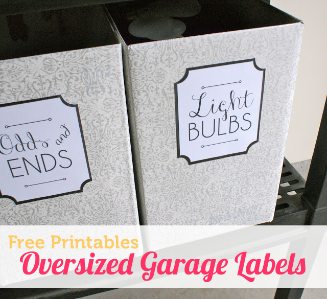 Free printables for finally organizing the garage
