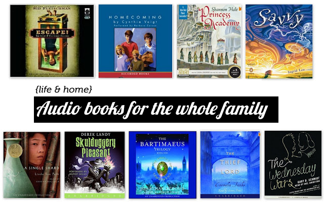 Family-friendly audiobooks for long car rides - these have made our summer traveling so much more enjoyable!