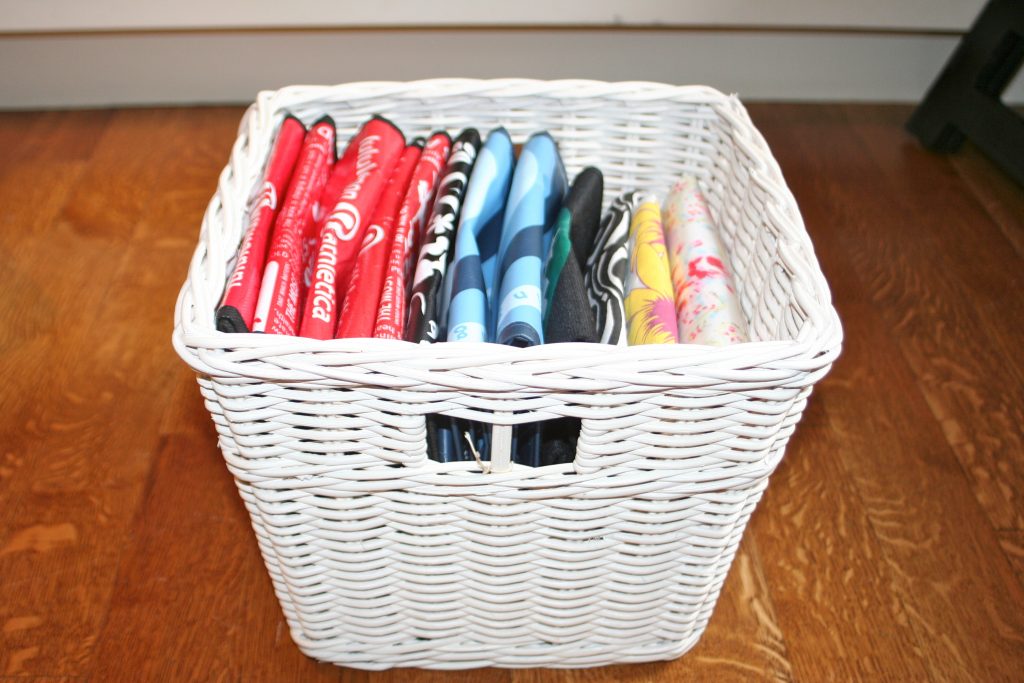 basket for storing bags