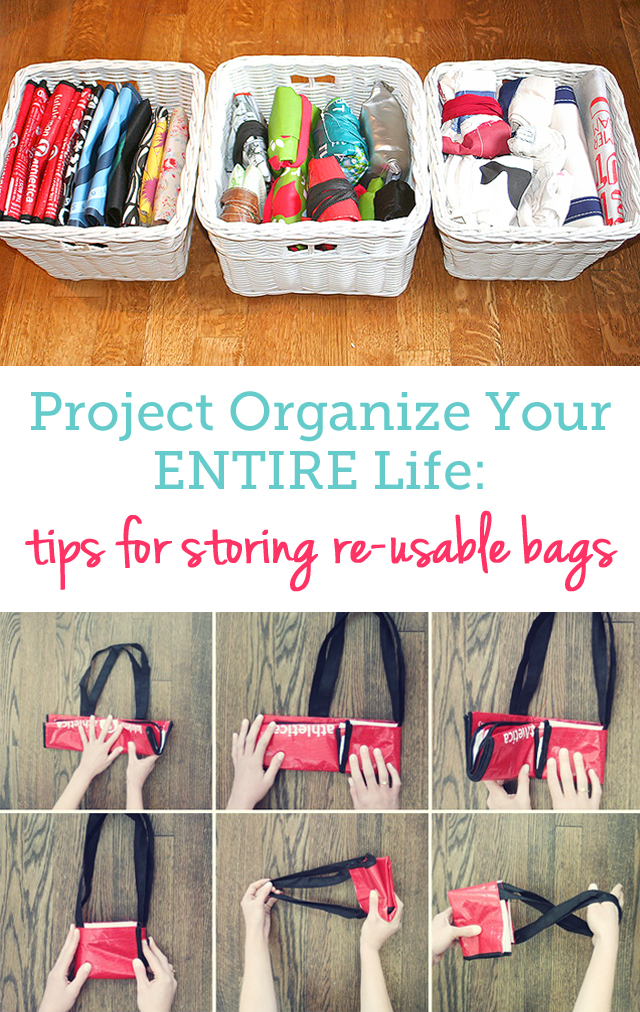 great tips for neatly storing all my re-usable bags