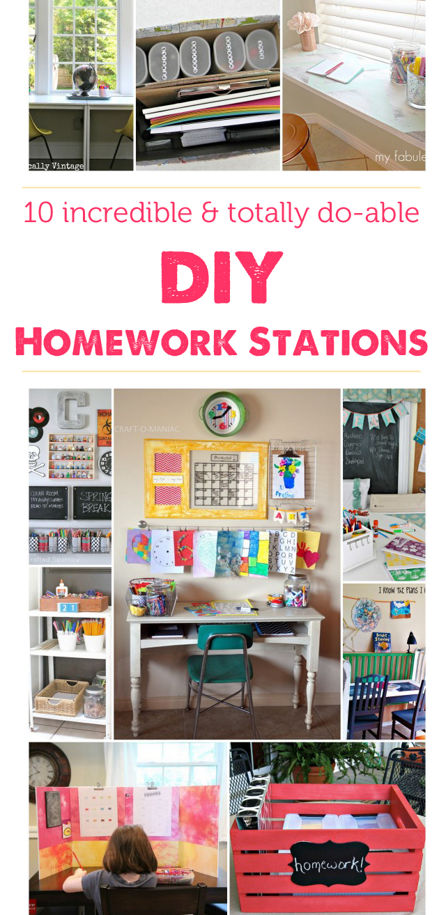 Kids Desk Organizer and Portable Homework Station