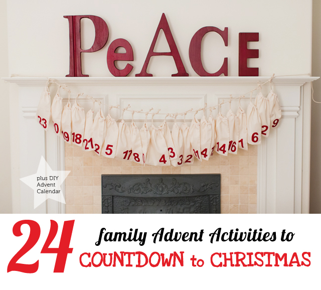 24 Advent activities for families to do together plus a modern DIY Advent calendar easy to make with kids of all ages