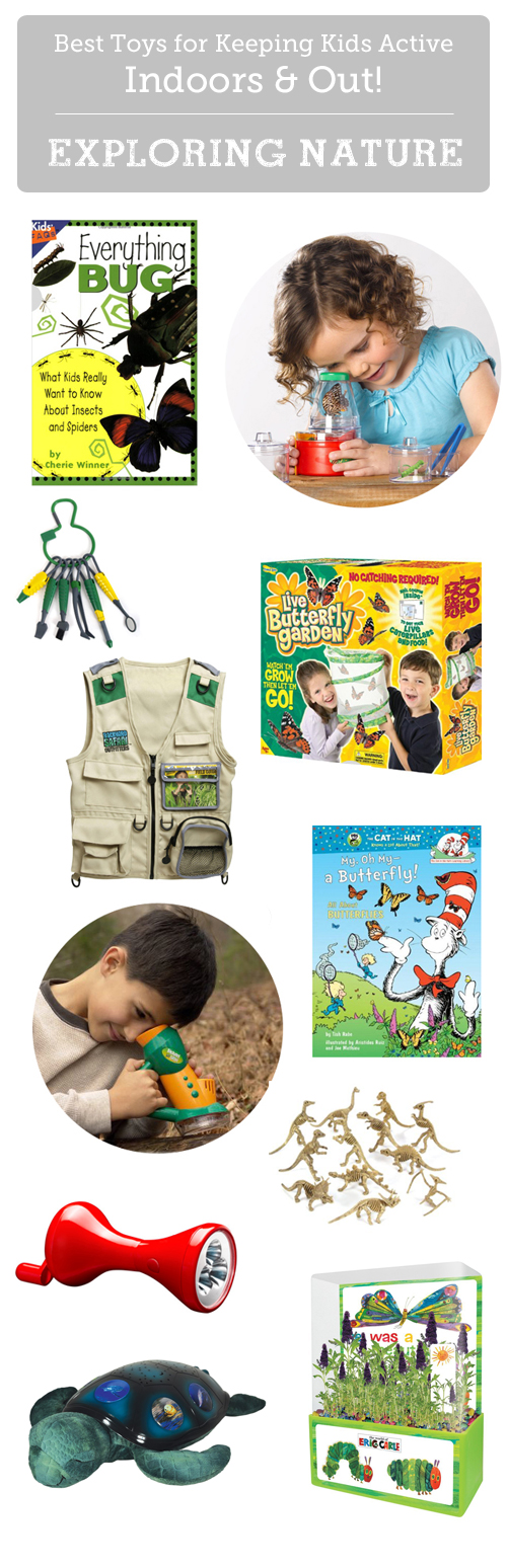 Great finds for getting kids interested in going outside and exploring.