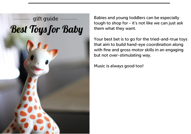 Best developmental toys for babies & young toddlers - great list for that tricky 0 - 24 month age range.
