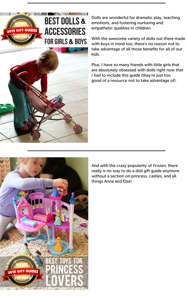Top dolls for girls and boys - because playing with dolls builds empathy and emotional intelligence in kids.