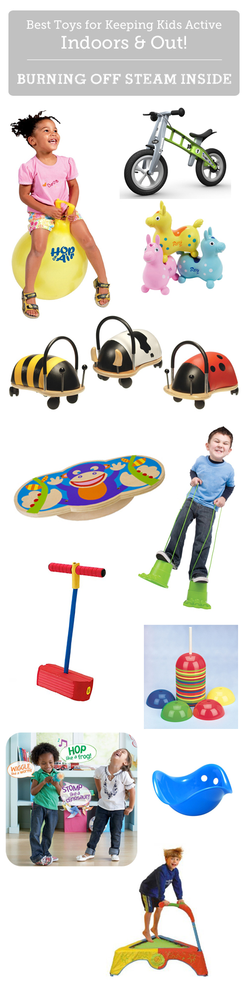 Top toys for kids to burn off steam indoors - many of these have been a life-saver during the rainy season!