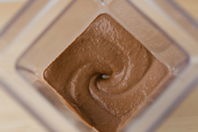 Chocolate Ice Cream made from frozen bananas - what a great idea!
