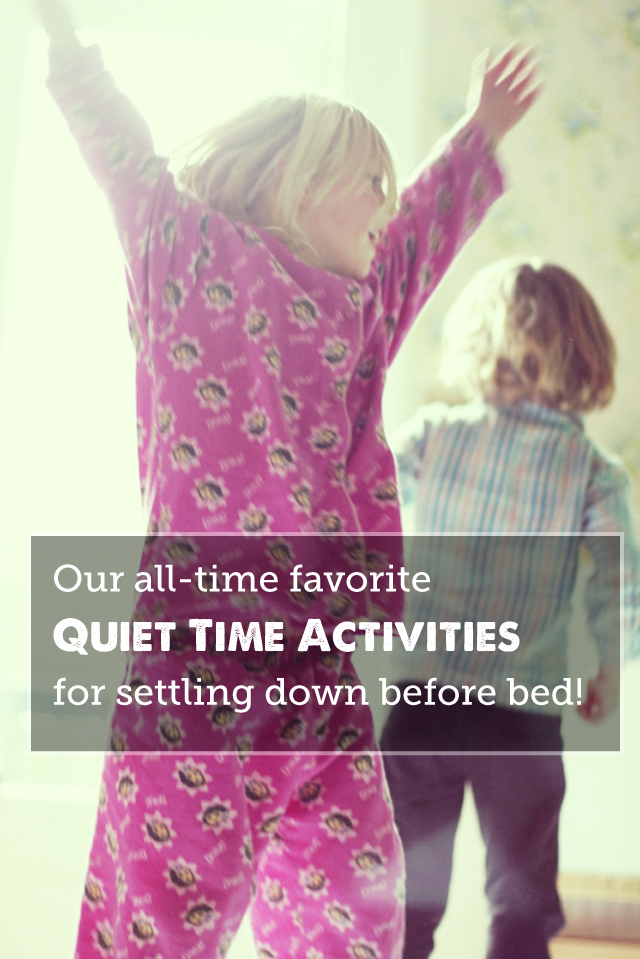 A great list of activities to help kids wind down before bedtime - love that it's broken up by age group (toddlers, preschoolers, school aged kids)