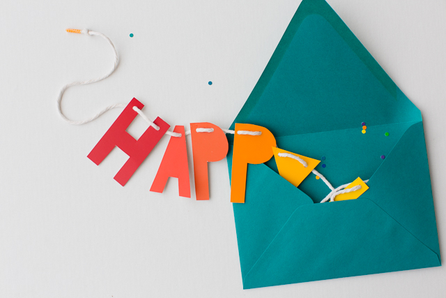 DIY Rainbow Fathers Day Card and Banner
