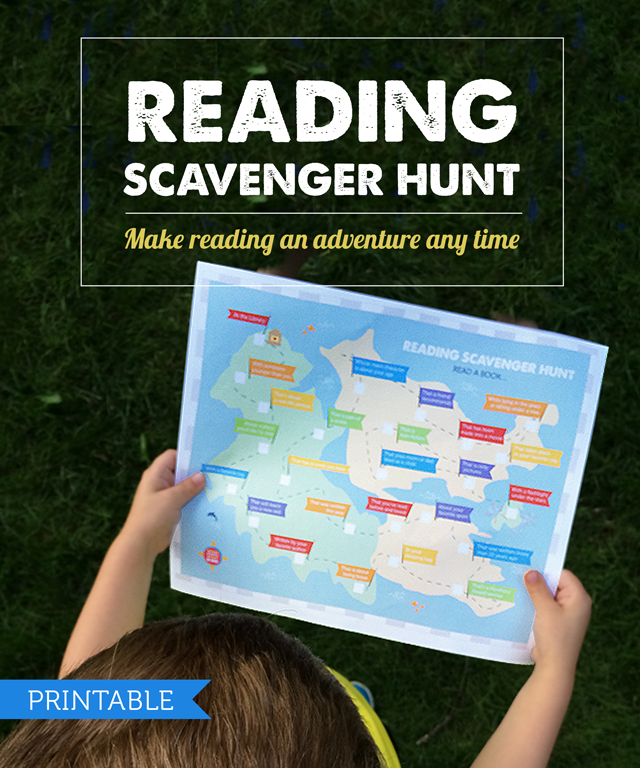 Free Printable: Kids Reading Scavenger Hunt - Perfect for spring and summer breaks. my kids loved checking off all 25 items!