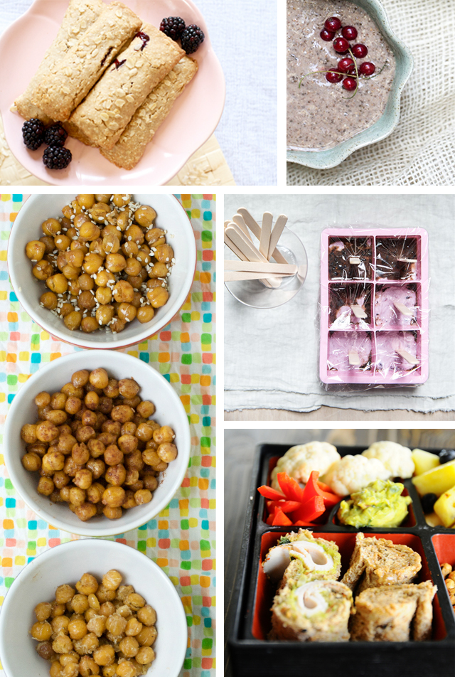 23 of our all time favorite healthy snacks to make for kids all in one place! Kale chips, granola bars, smoothies and more!