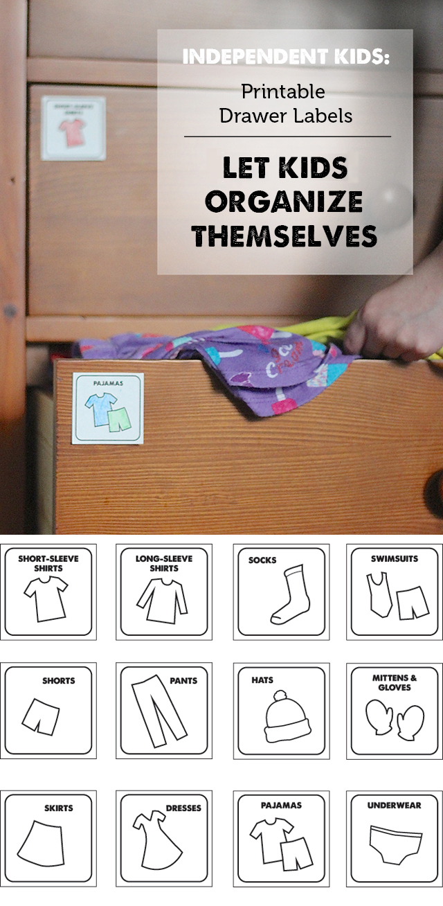 Free printables: Never put your kids clothes away again!!