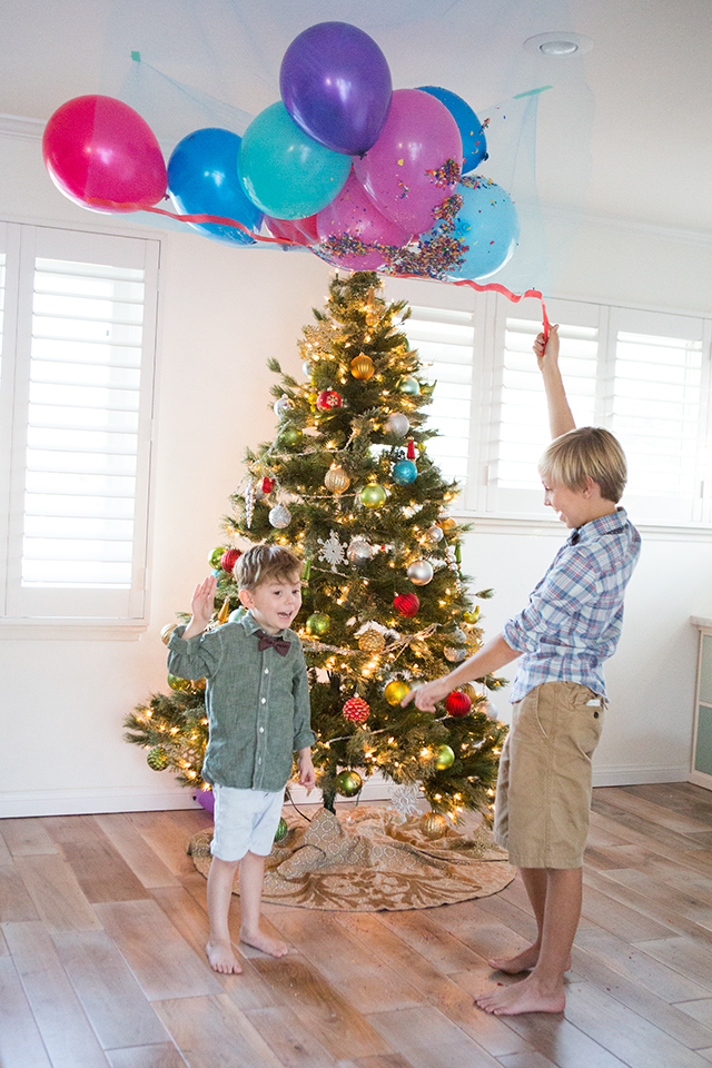 DIY New Year's Eve Balloon Drop for Kids
