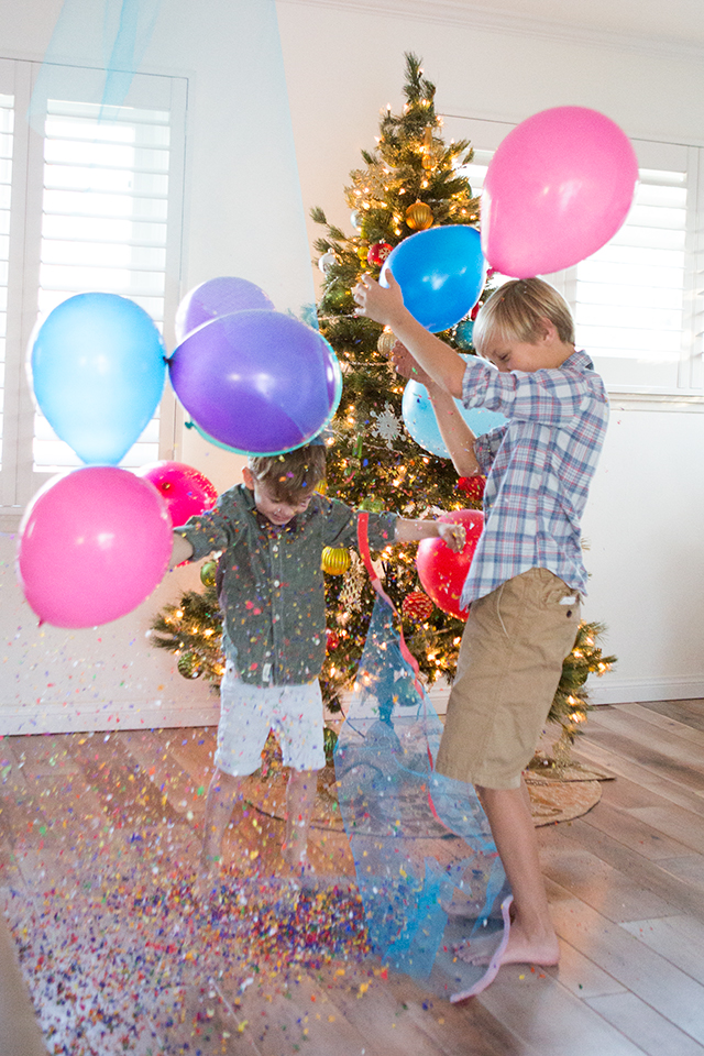 Family New Year's Eve Idea: DIY Balloon Drop - Modern Parents Messy Kids