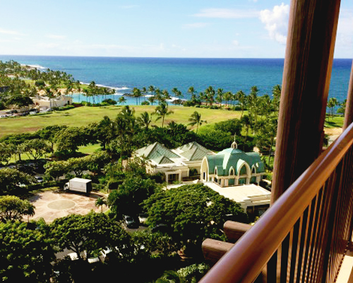 balcony view from One bedroom villa at Disney's Aulani Hawaiian Resort