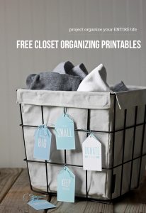 POYEL: Free Closet Sorting Printables - Modern Parents Messy Kids