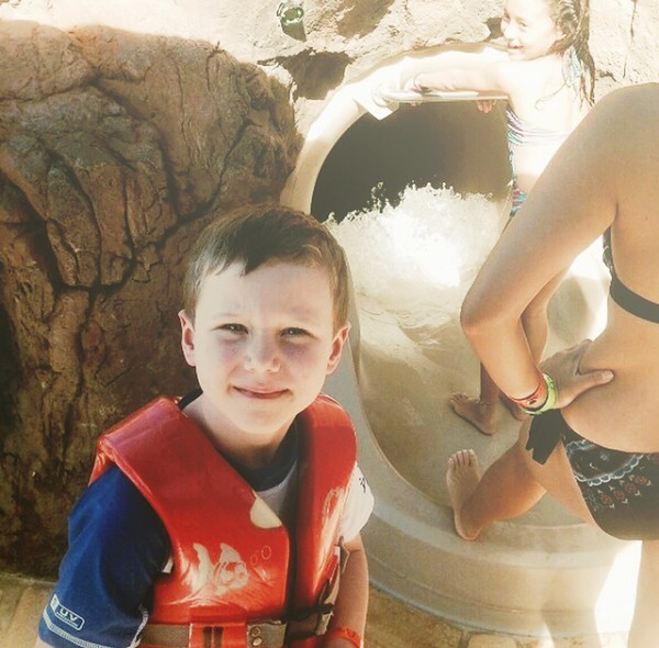 The water slides at Disney's Aulani Hawaiian Resort 
