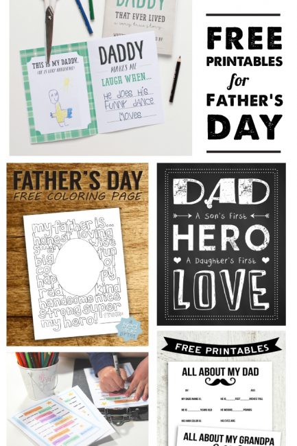 Top Free Father's Day Printables - Love the Super Hero card, the rootbeer float kit, and the Darth Vader card!