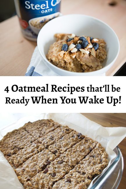 4 Oatmeal Recipes that Will be Ready When You Wake Up - Awesome On-the-Go Breakfast ideas! My mornings have been saved! #QuakerUp