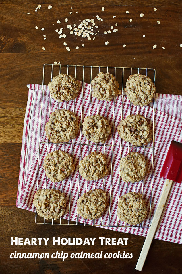Cinnamon Chip Christmas Cookies- This is my favorite twist on the classic oatmeal and raisin cookie and our family's very favorite Christmas treat!