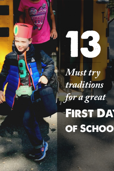 13 Fun Traditions for your kids' first day of school - love them all!