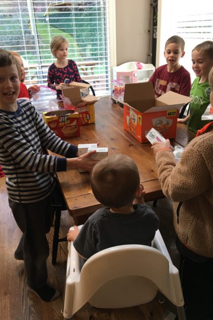 My favorite way to give back with kid - Blessing Bags!