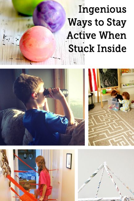 Rainy day play ideas for when kids are stuck insides.