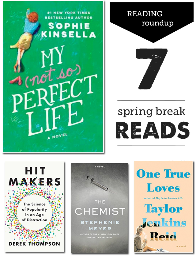 7 Books for Moms to Read on Spring Break - from memoir to chic lit, great list!