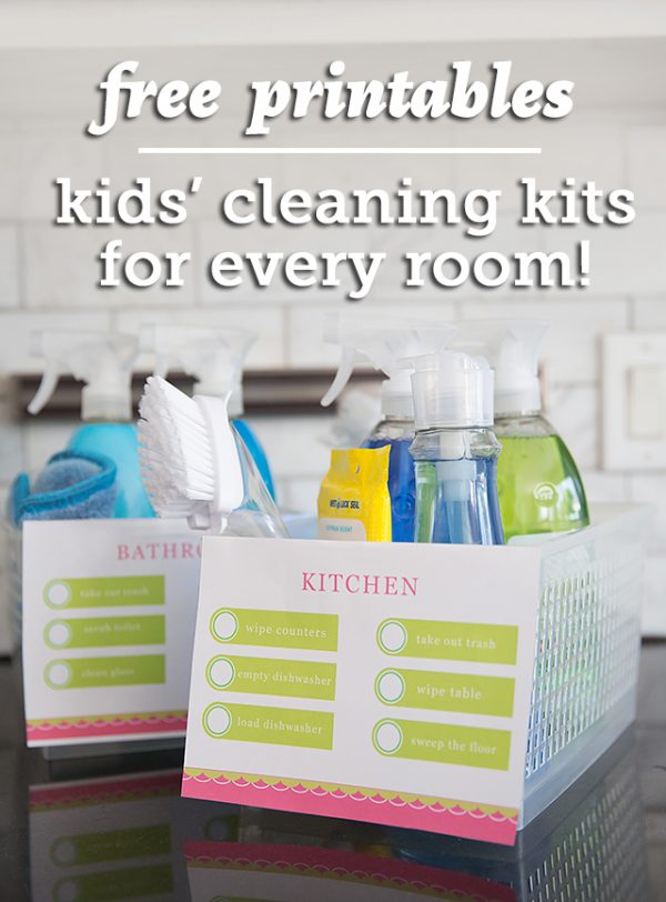 Free Printables Kids' Cleaning Kits for Every Room Modern Parents